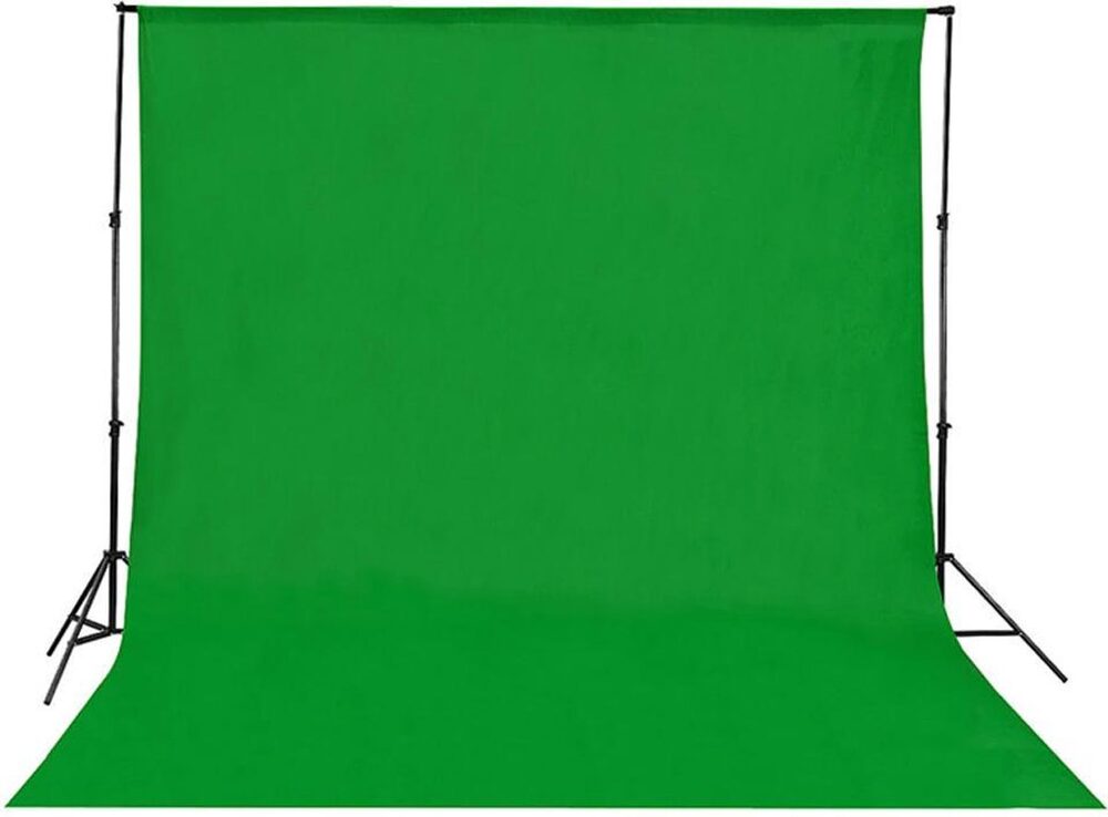 Green screen op een standaard